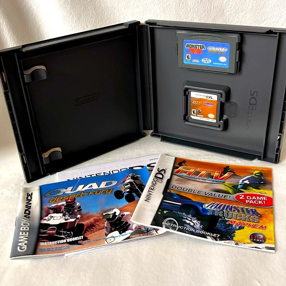 Nintendo DS, ATV Thunder Ridge Riders and Monster Trucks Mayhem 2 Game Pack